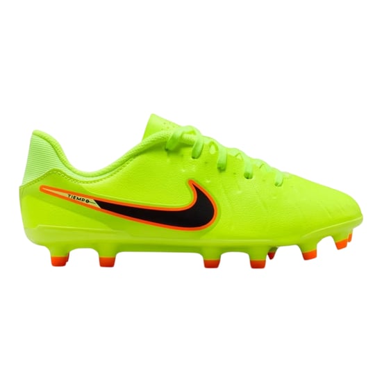 Nike Tiempo Legend 10 voetbalschoenen voor kinderen, voor harde ondergrond (Volt/Zwart) - Image 1