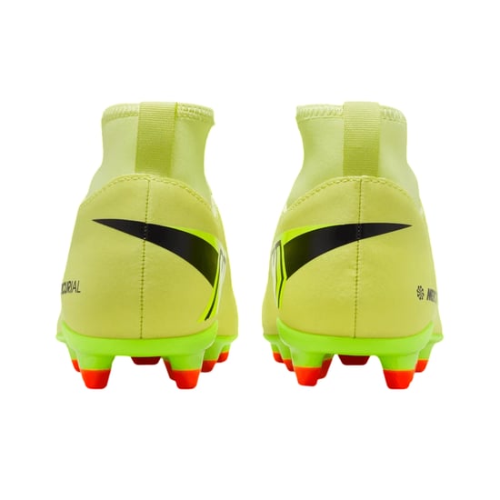 Nike Mercurial-fotbollsskor för barn/ungdomar, för fast underlag (Volt/Crimson) - Image 2