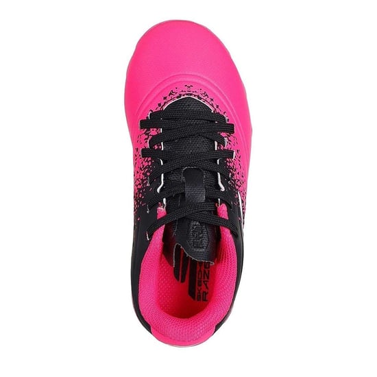 Skechers Stevige grondvoetbalschoenen voor kinderen (Zwart/roze) - Image 3