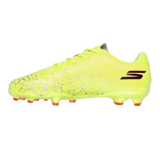 Skechers SKX 01 voetbalschoenen voor kinderen, voor harde ondergrond (Geel/zwart) - Image 2
