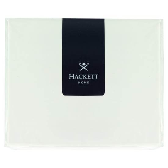 Hackett Home Classic Solid Fitted White Double Sheet - Image 1