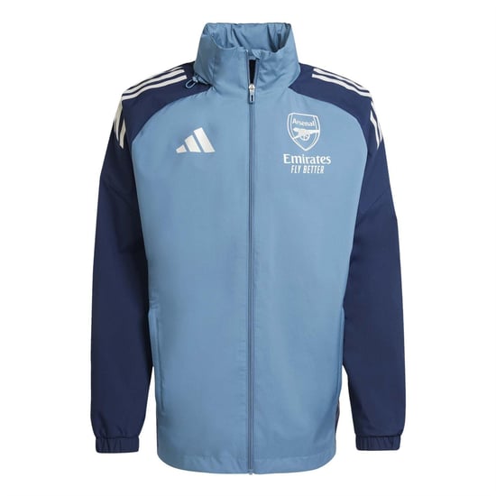 Castore Heren Arsenal FC Regular Raglan Jacket (Blauw) - Image 1