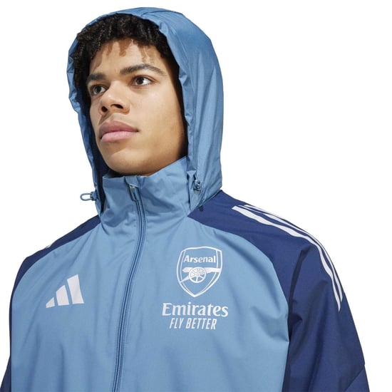 Castore Heren Arsenal FC Regular Raglan Jacket (Blauw) - Image 3