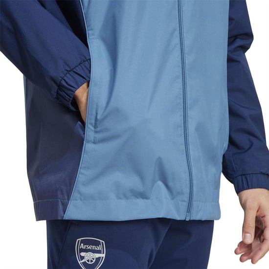 Castore Heren Arsenal FC Regular Raglan Jacket (Blauw) - Image 4