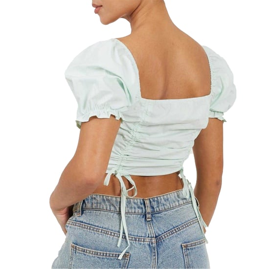 Brave Soul Crop-top met pofmouwen voor dames (Munt) - Image 2