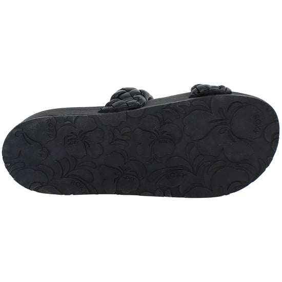 Roxy Slippy Braided Womens Black Sliders - Image 5