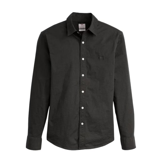 Levis Effen Slim Heren Overhemd (Jet Zwart) - Image 1