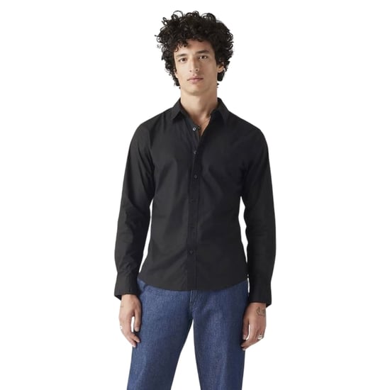 Levis Effen Slim Heren Overhemd (Jet Zwart) - Image 2