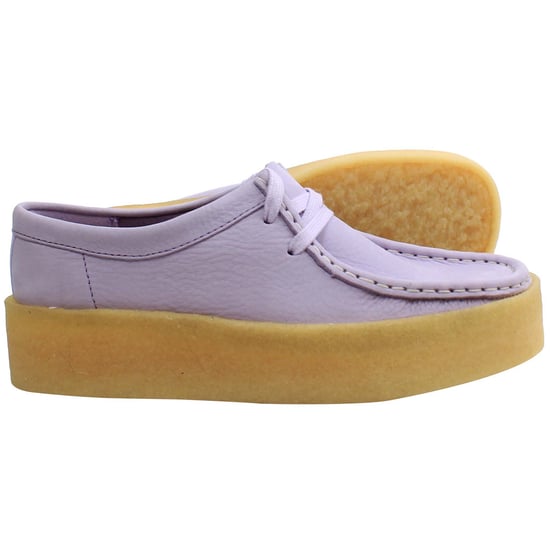 Clarks Wallabee Cup Womens Lilac Shoes - Image 4