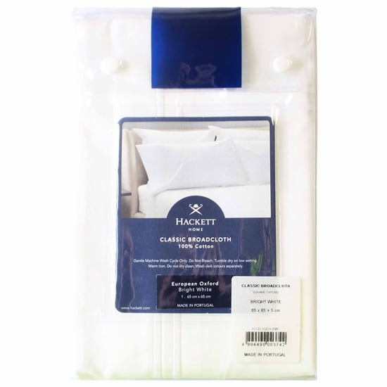 Hackett Home European White Cotton Pillowcase - Image 2