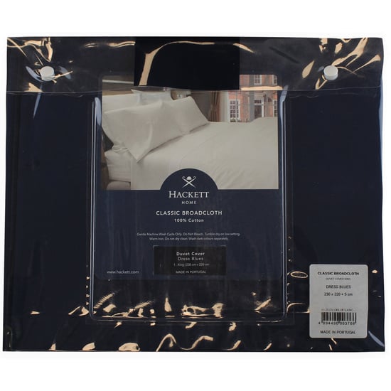 Hackett Classic Broadcloth Navy Duvet Cover King - Image 1
