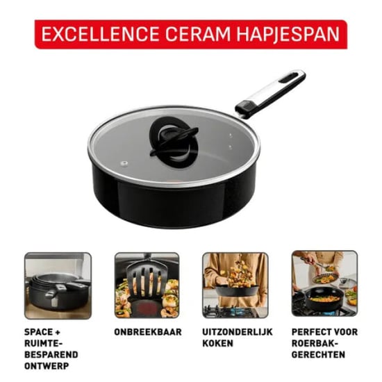 Tefal Excellence keramische hapjespan 24cm - Image 1