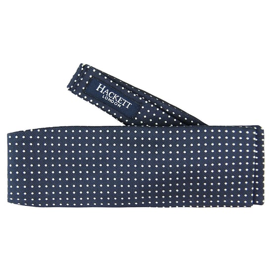 Hackett London Printed Silk Mens Navy Bow Ties - Image 3