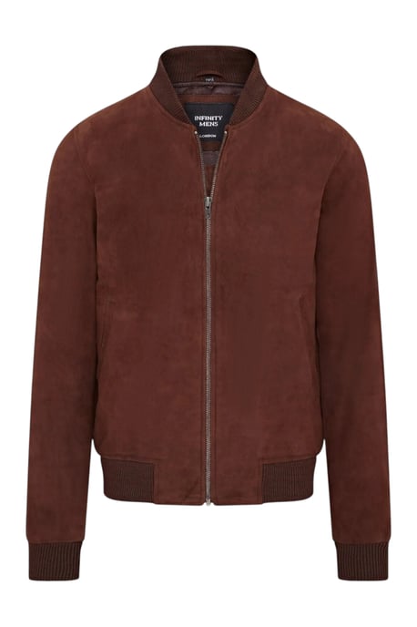 Mans Brown Goat Suede MA-1 Bomberjack-North - Image 2