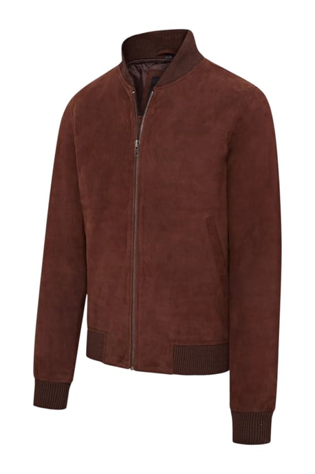 Mans Brown Goat Suede MA-1 Bomberjack-North - Image 3
