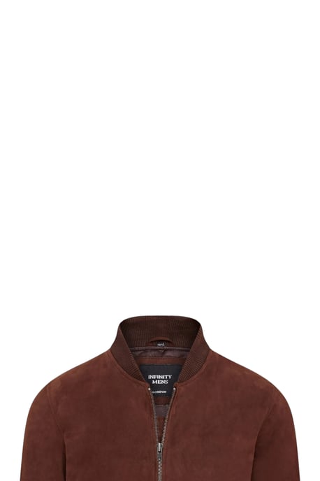 Mans Brown Goat Suede MA-1 Bomberjack-North - Image 6