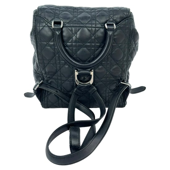Dior Stardust Cannage Quilted Backpack in Black Lamb Leather - Image 5
