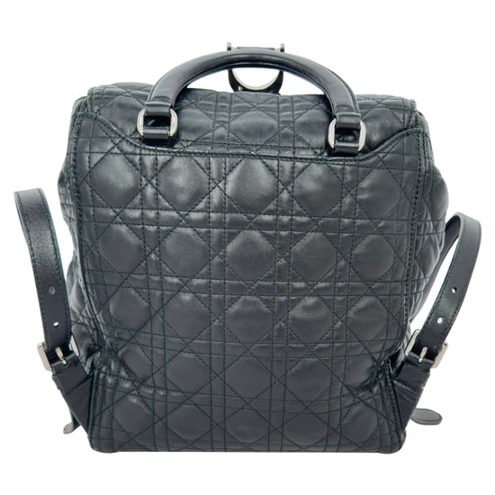 Dior Stardust Cannage Quilted Backpack in Black Lamb Leather - Image 6
