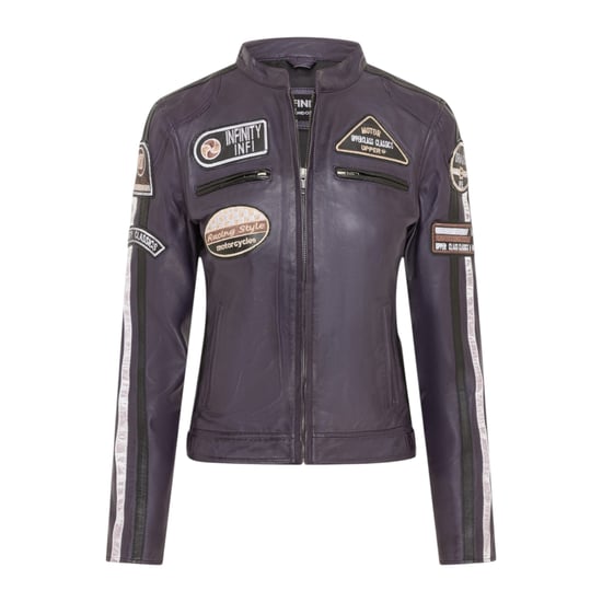 Damernas motorcykeltävlingsmärken Liple Leather Jacket-Incheon - Image 2