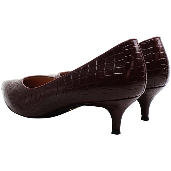 Vionic Kit Josie Croc Womens Wine Pointy Heels - Image 3