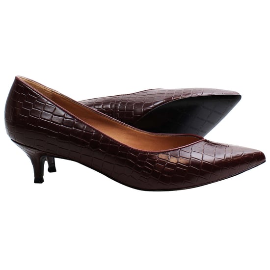 Vionic Kit Josie Croc Womens Wine Pointy Heels - Image 4