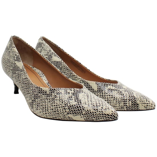 Vionic Kit Josie Snake Womens White/Black Pointy Heels - Image 2