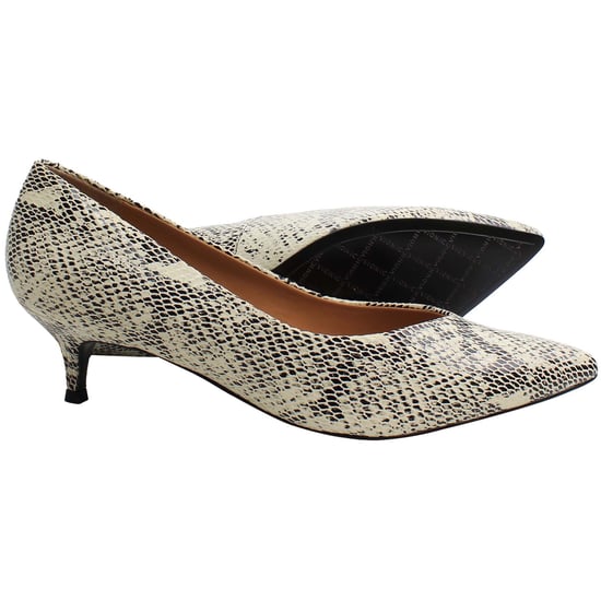Vionic Kit Josie Snake Womens White/Black Pointy Heels - Image 3