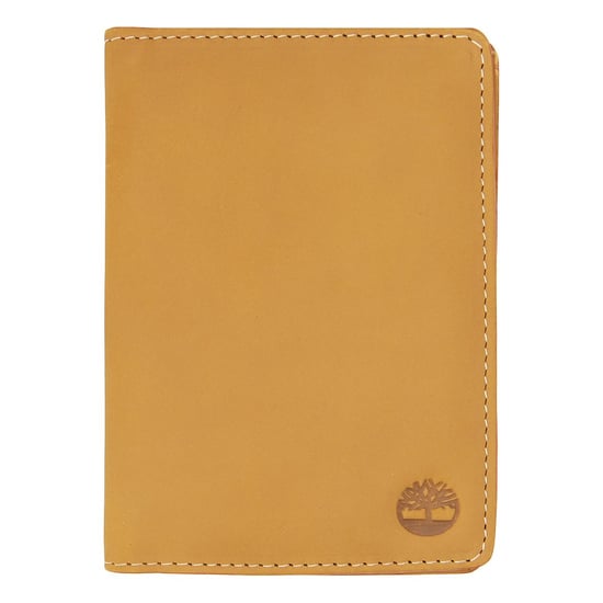 Timberland Genuine Leather Light Brown Passport Cover & Luggage Tag - Image 2