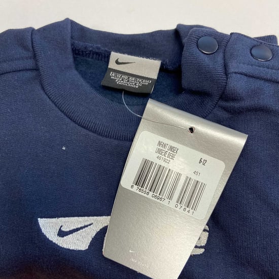 Vintage Nike Infants Navy Sweatshirt - Image 2