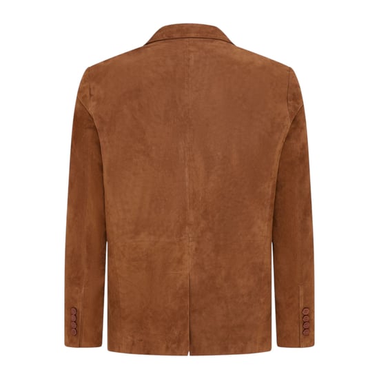 Heren Italiaanse beige suède leren blazerjas - Trabzon - Image 5