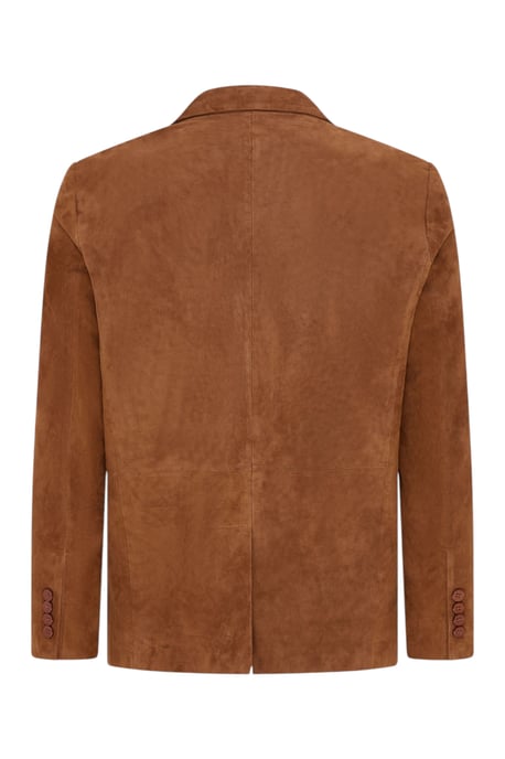 Heren Italiaanse beige suède leren blazerjas - Hol - Image 5