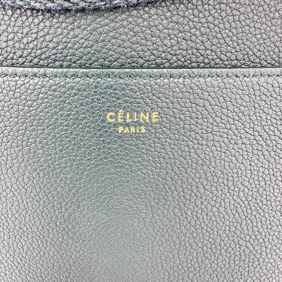 Celine Medium Sangle Bucket Bag i Grön Läder - Image 3