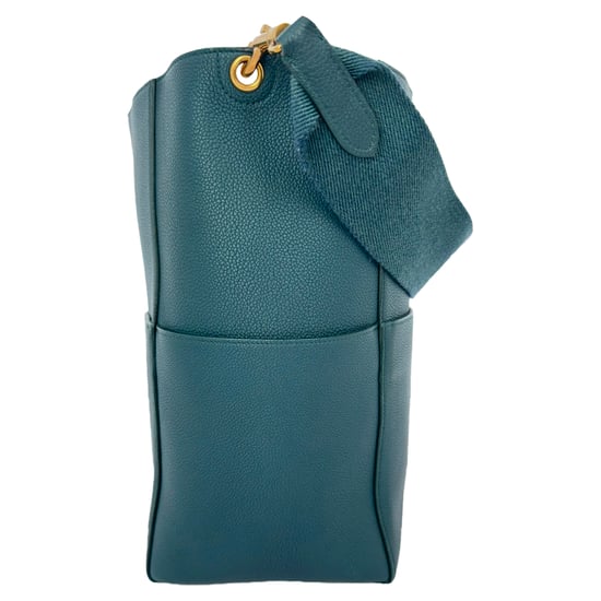 Celine Medium Sangle Bucket Bag i Grön Läder - Image 4