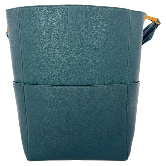 Celine Medium Sangle Bucket Bag i Grön Läder - Image 5