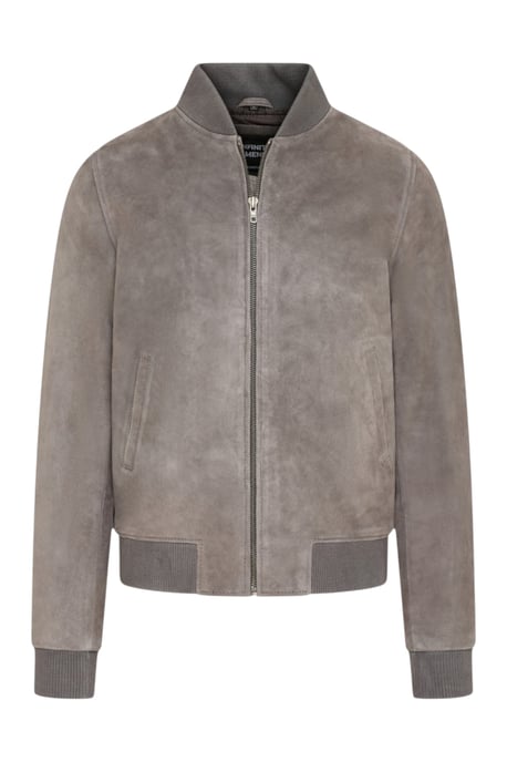 Mannen Grey Goat Suède MA-1 Bomber Jack-North - Image 2