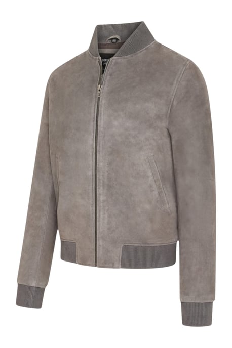 Mannen Grey Goat Suède MA-1 Bomber Jack-North - Image 3