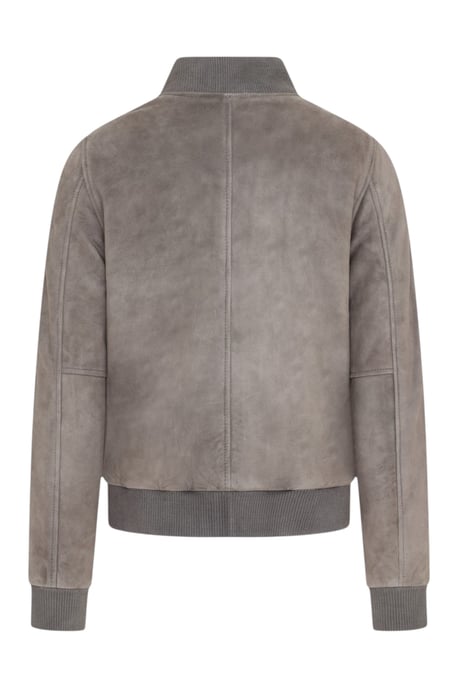 Mannen Grey Goat Suède MA-1 Bomber Jack-North - Image 5