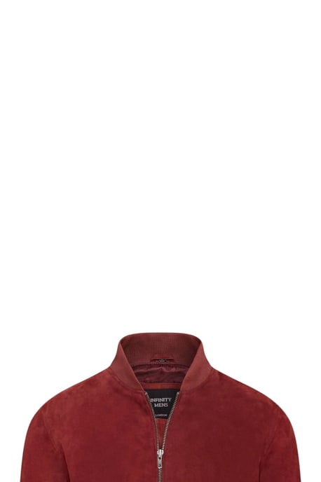 Mens Bourgondische Geitensuede MA-1 Bomberjack-Noord - Image 6