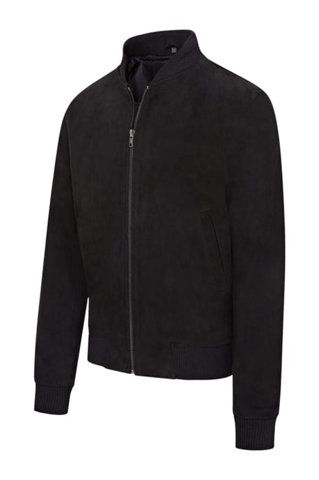 Mans Black Goat Suede MA-1 Bomberjack-North - Image 3