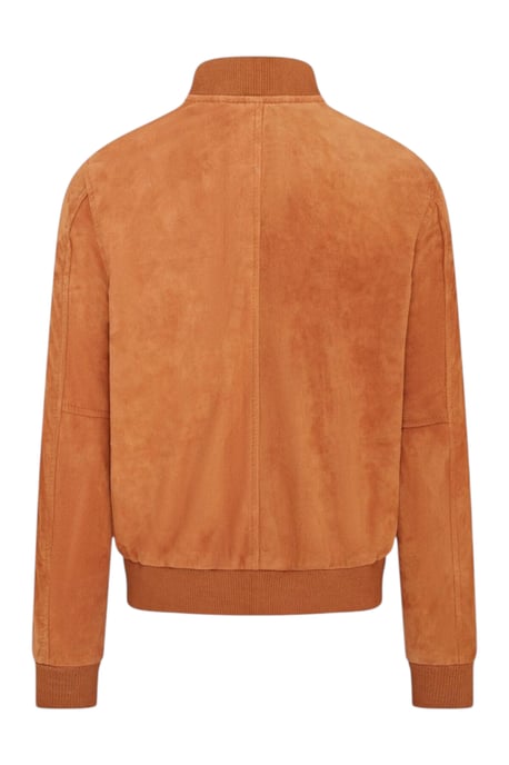 Mens Tan Goat Suede MA-1 Bomber Jack-North - Image 5