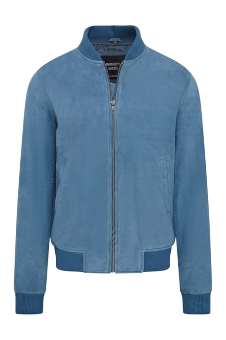 Mannen Blue Goat Suede MA-1 Bomberjack-North - Image 2