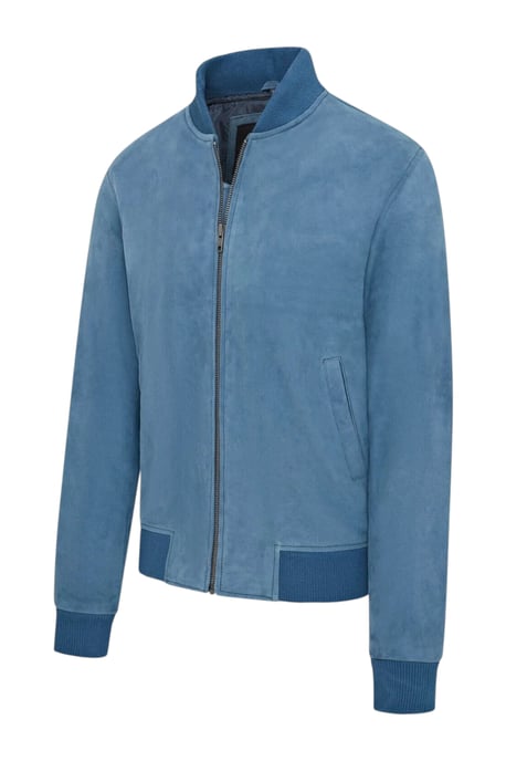 Mannen Blue Goat Suede MA-1 Bomberjack-North - Image 3