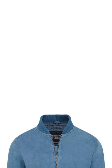 Mannen Blue Goat Suede MA-1 Bomberjack-North - Image 6