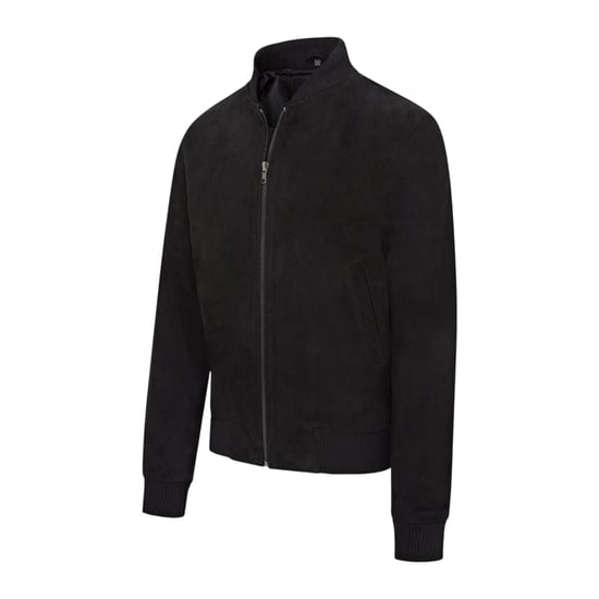 Mens Black Goat Suede MA-1 Bomberjack-Antalya - Image 4
