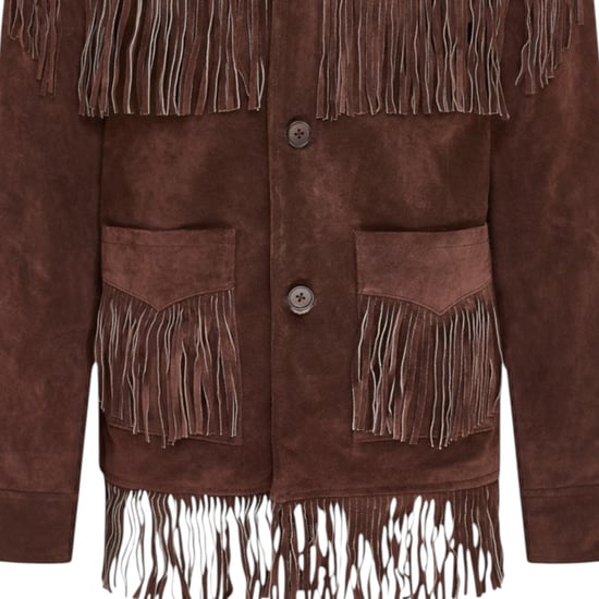 Herrarnas retrobruna cowboymocka läderfransjacka - Western - Image 6