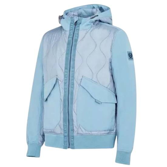 Belstaff Limiter Artic Blue Hooded Jacket - Image 3