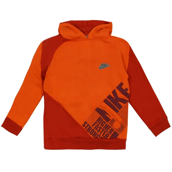 Vintage Nike Boys Orange Hoodie - Image 1