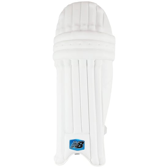 New Balance Burn Adults Mens White Cricket Batting Pads - Image 2