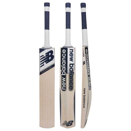 New Balance Heritage+ Blue Silver Mens Cricket Bat - Image 1