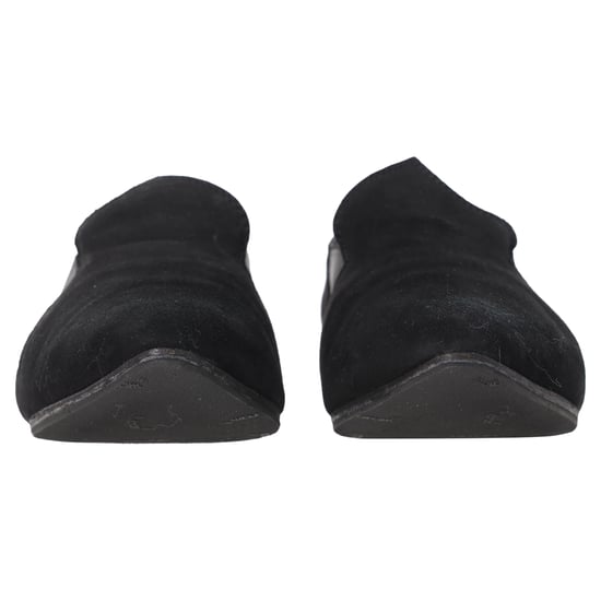 Acne Studios Pointed-Toe Slip-On Loafers in Black Suede - Image 4